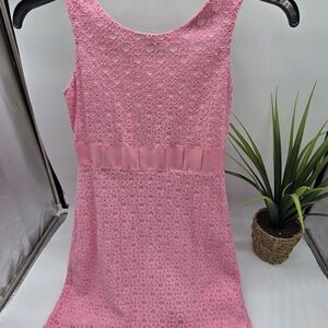 KC Parker By Hartstrings Girls Lacy Lined Light Pink Sleeveless Dress Sz 12 NWOT